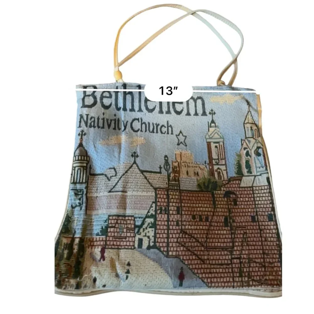 Bethlehem Nativity Church tapestry Tote bag‎ from Jerusalem